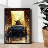 Lamborghini Revuelto x Mr beast poster design - wall art